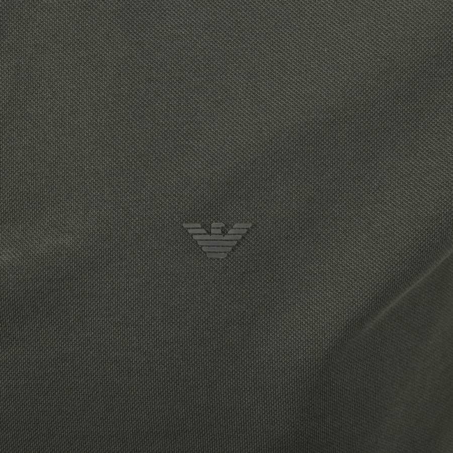 Image number 3 for Emporio Armani Logo Collar Polo Grey