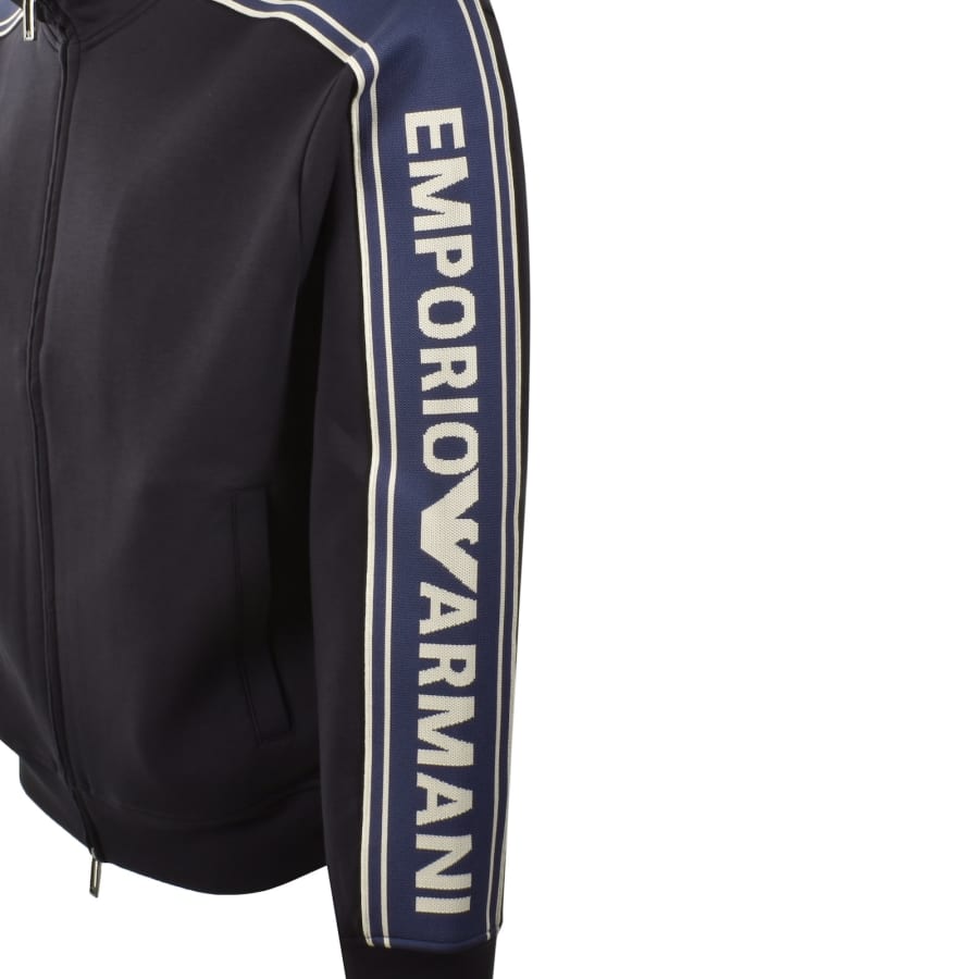 Image number 3 for Emporio Armani Full Zip Sweatshirt Navy