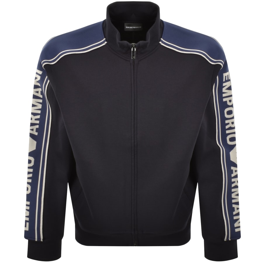 Image number 1 for Emporio Armani Full Zip Sweatshirt Navy