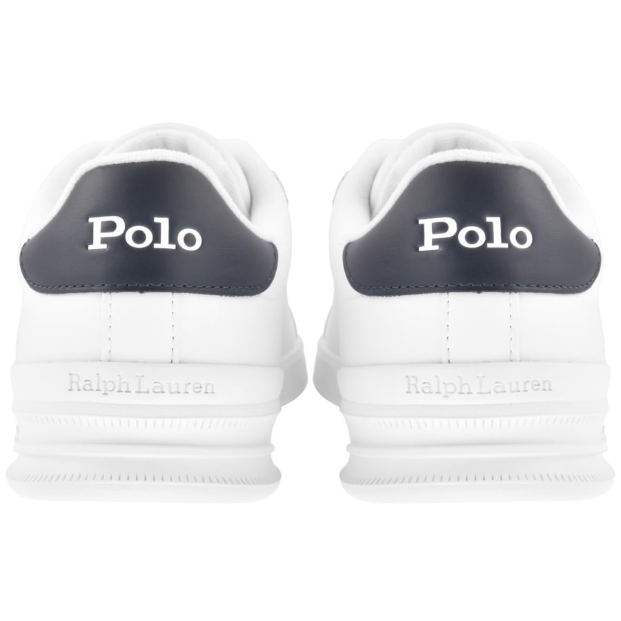 Image number 2 for Ralph Lauren Heritage Court Trainers White