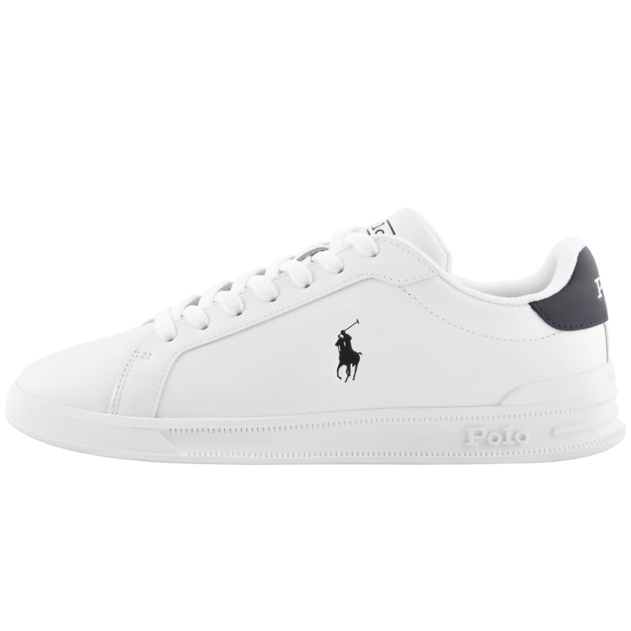 Image number 1 for Ralph Lauren Heritage Court Trainers White