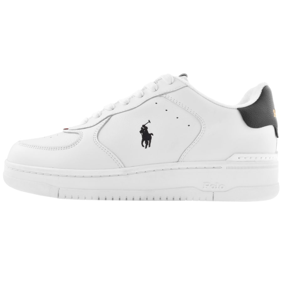 Image number 1 for Ralph Lauren Masters Court Trainers White