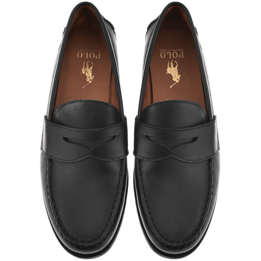 Image number 3 for Ralph Lauren Alston Penny Loafers Black