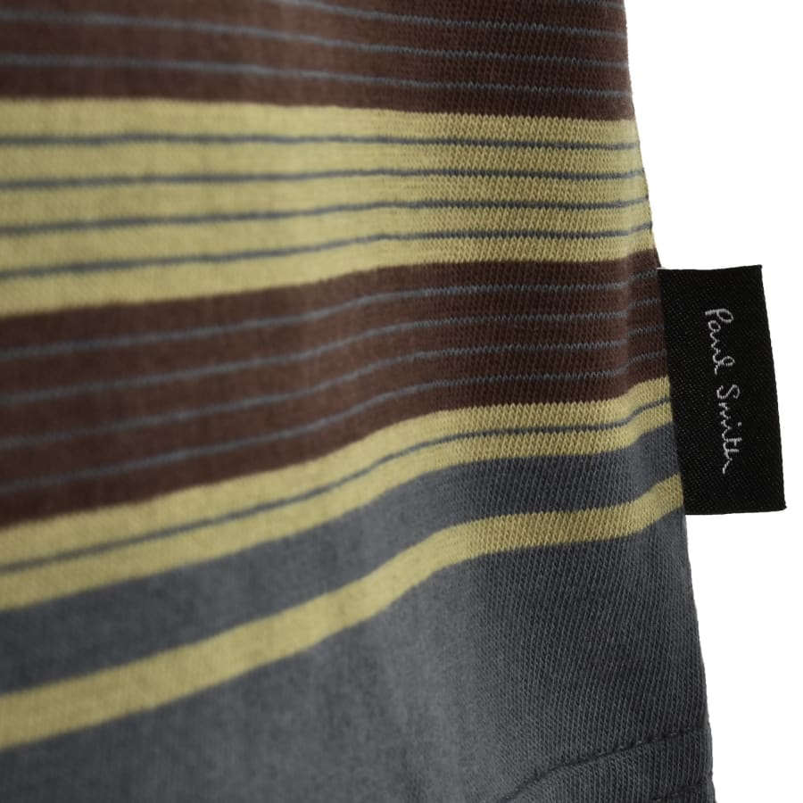 Image number 3 for Paul Smith Stripe Logo T Shirt Blue