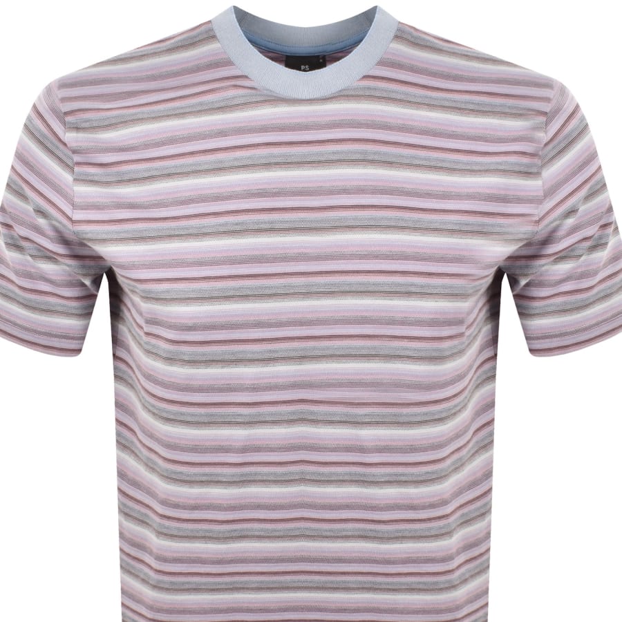 Image number 2 for Paul Smith Stripe Logo T Shirt Multi