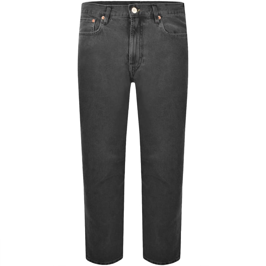 Image number 2 for Paul Smith Relaxed Taper Jeans Mid Wash Grey