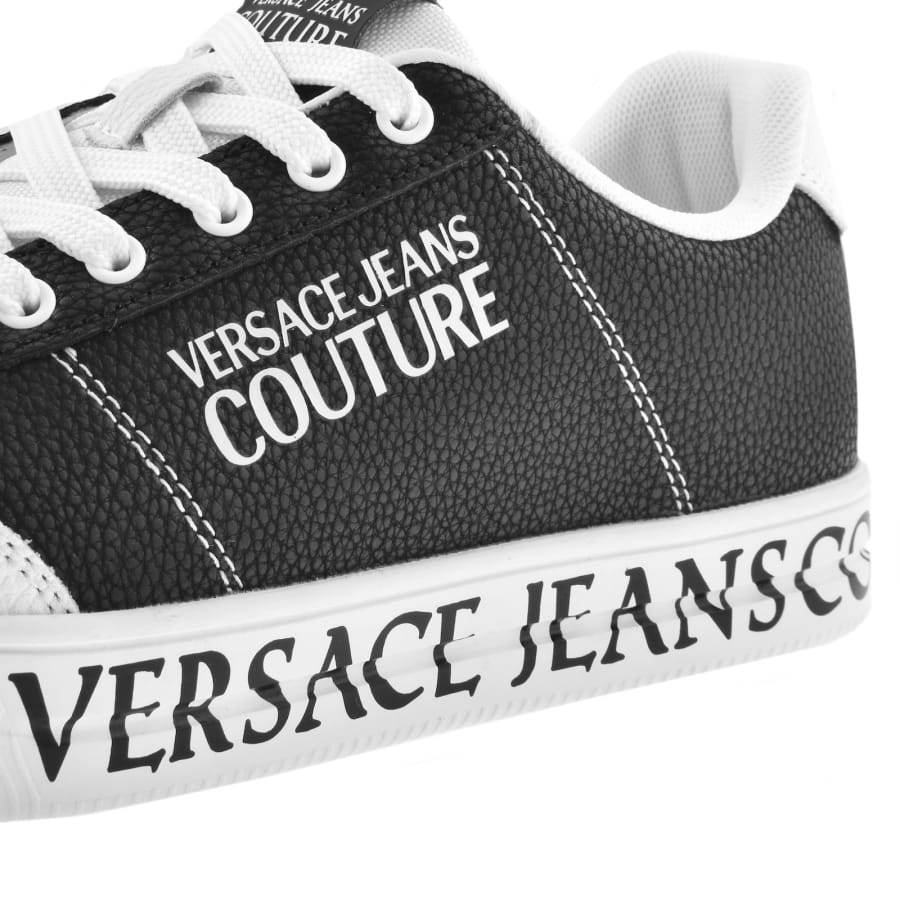 Image number 4 for Versace Jeans Couture Court Trainers Black