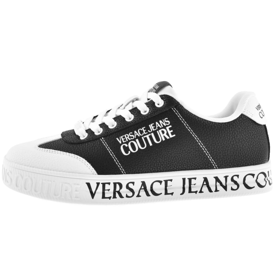 Image number 1 for Versace Jeans Couture Court Trainers Black