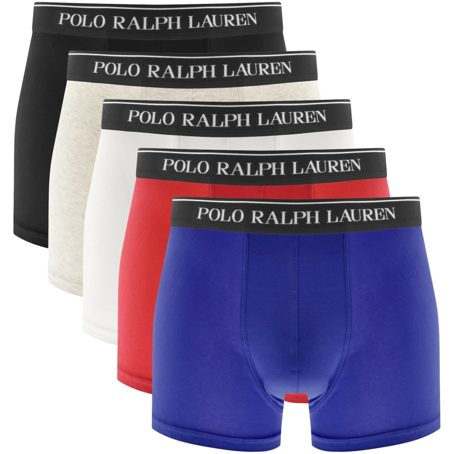 Image number 1 for Ralph Lauren Underwear 5 Pack Trunks Multi