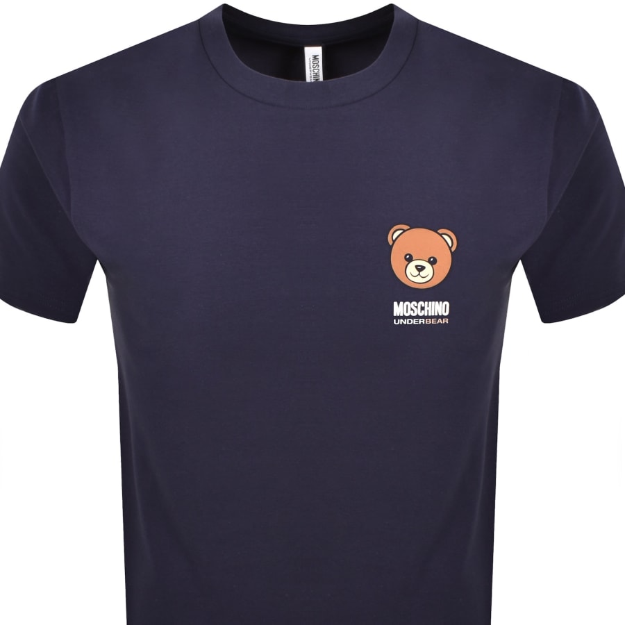 Image number 2 for Moschino Logo T Shirt Blue