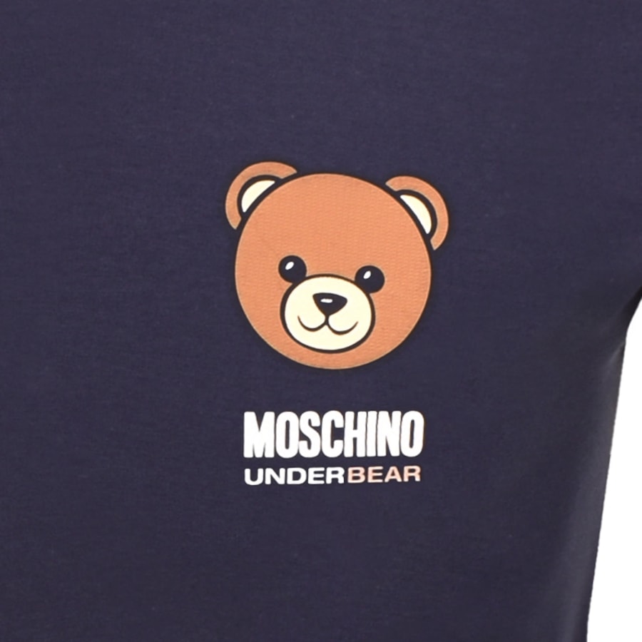 Image number 3 for Moschino Logo T Shirt Blue