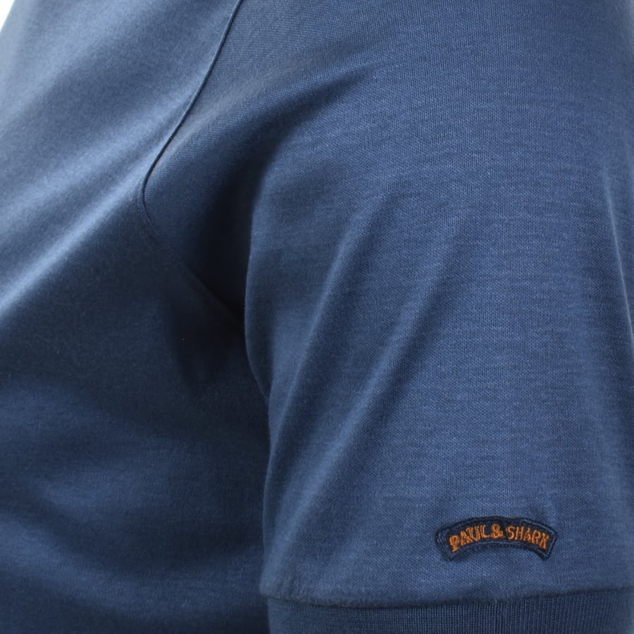 Image number 4 for Paul And Shark Logo T Shirt Cadet Blue