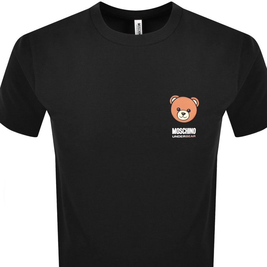 Image number 2 for Moschino Logo T Shirt Black