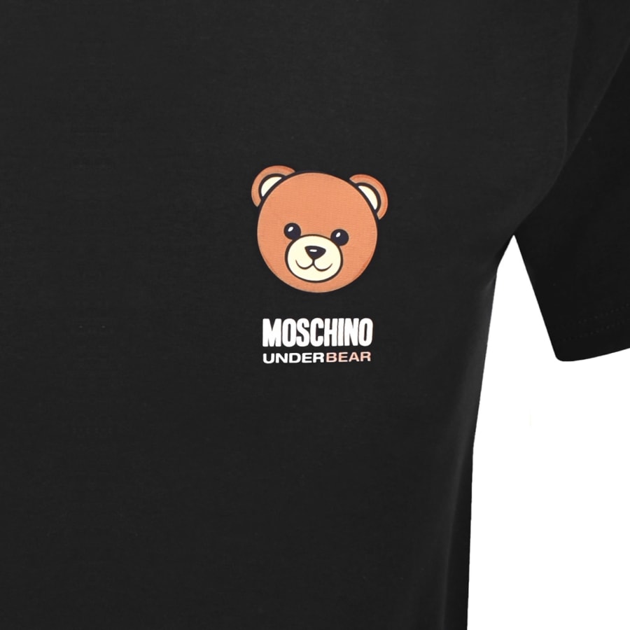 Image number 3 for Moschino Logo T Shirt Black