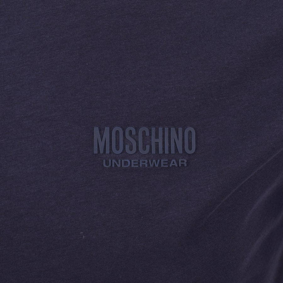 Image number 3 for Moschino Short Sleeve Tape T Shirt Navy