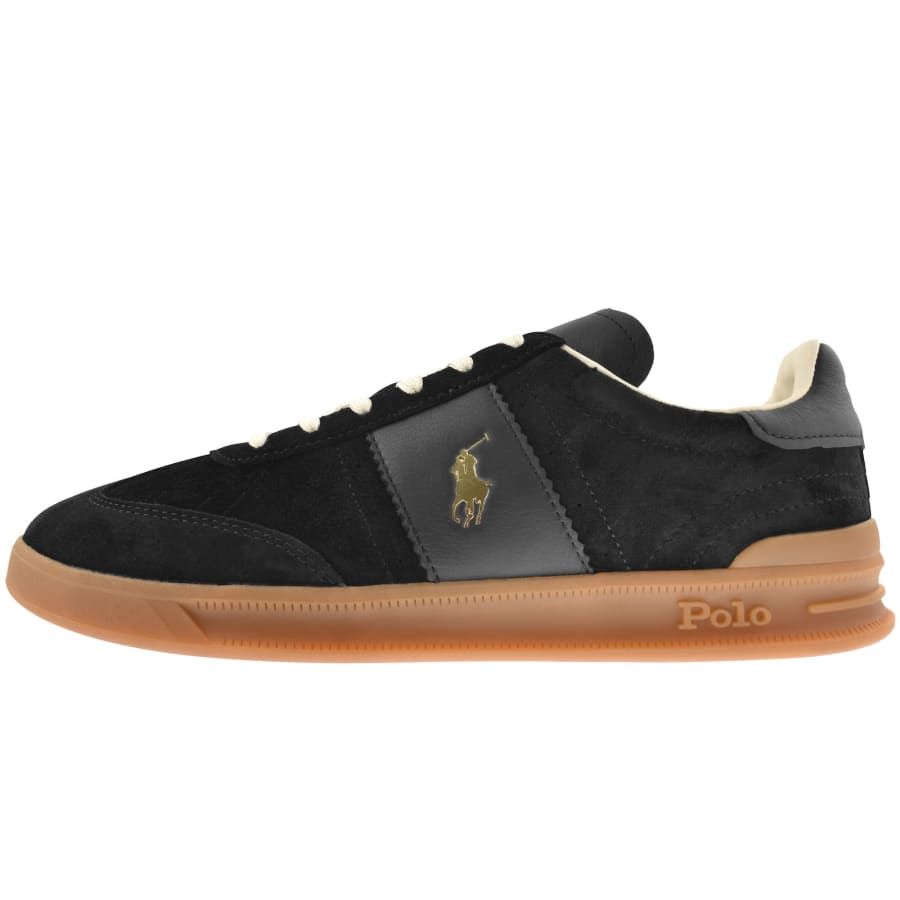 Image number 1 for Ralph Lauren Heritage Aera Trainers Black