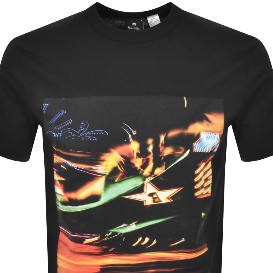 Image number 2 for Paul Smith Casual Fit Print T Shirt Black