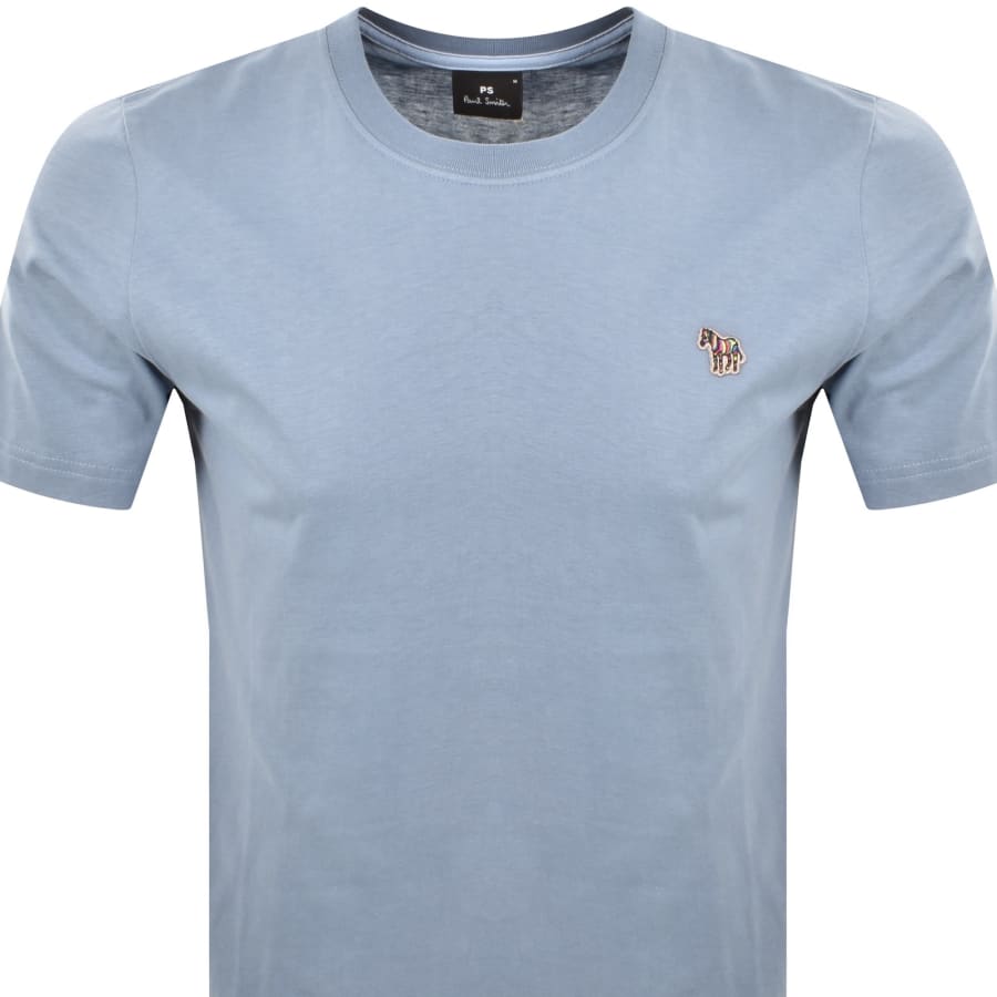 Image number 2 for Paul Smith Zebra Logo T Shirt Blue