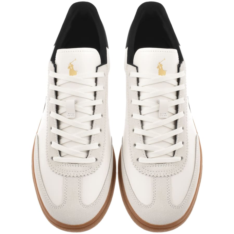 Image number 3 for Ralph Lauren Bedford Trainers White