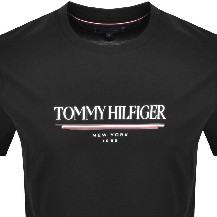 Image number 2 for Tommy Hilfiger Logo Brand Love T Shirt Black