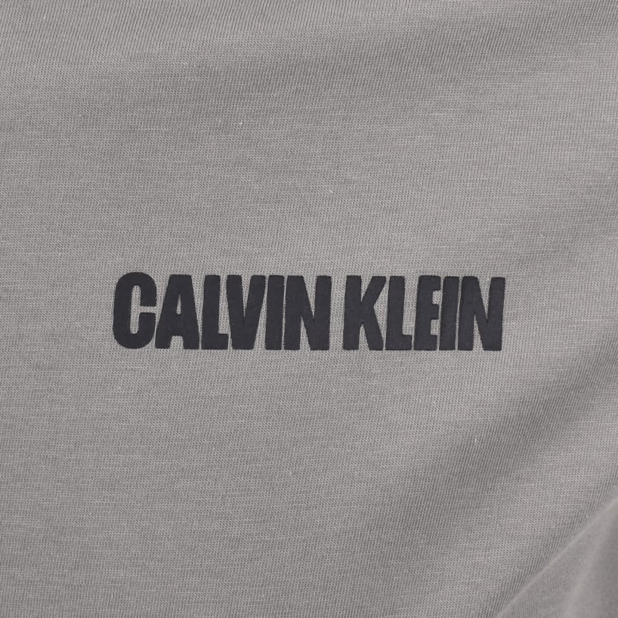 Image number 4 for Calvin Klein Jeans Word Stretch T Shirt Grey