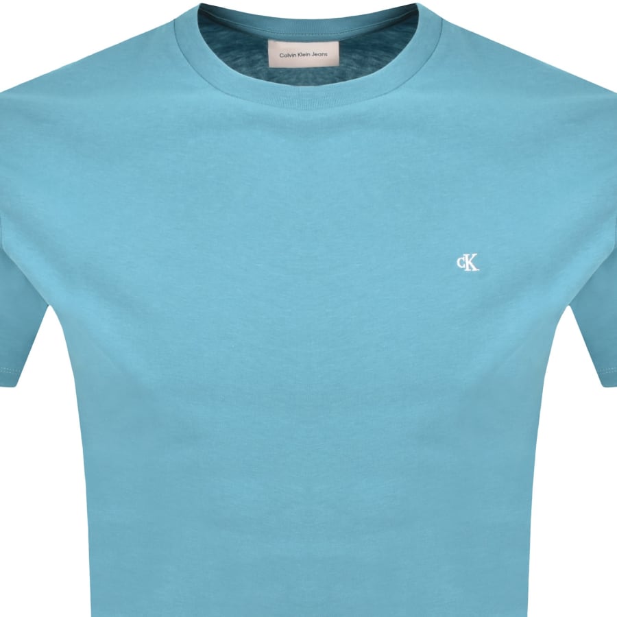 Image number 2 for Calvin Klein Jeans T Shirt Blue Steam