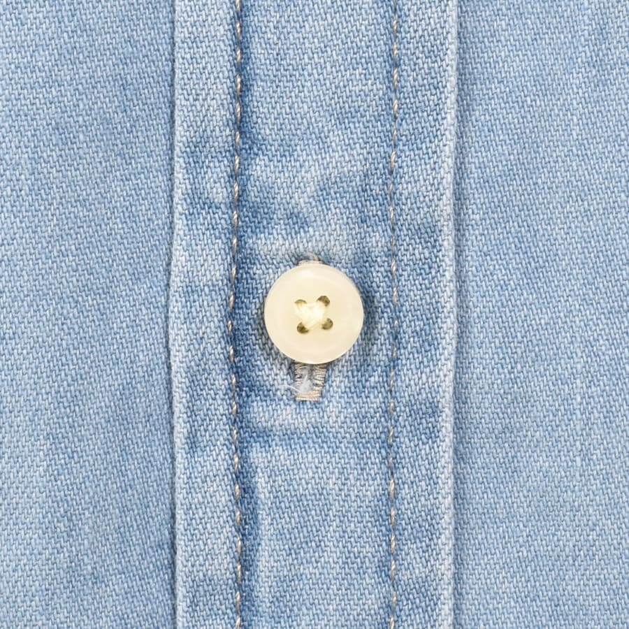 Image number 4 for Calvin Klein Jeans Long Sleeve Denim Shirt Blue