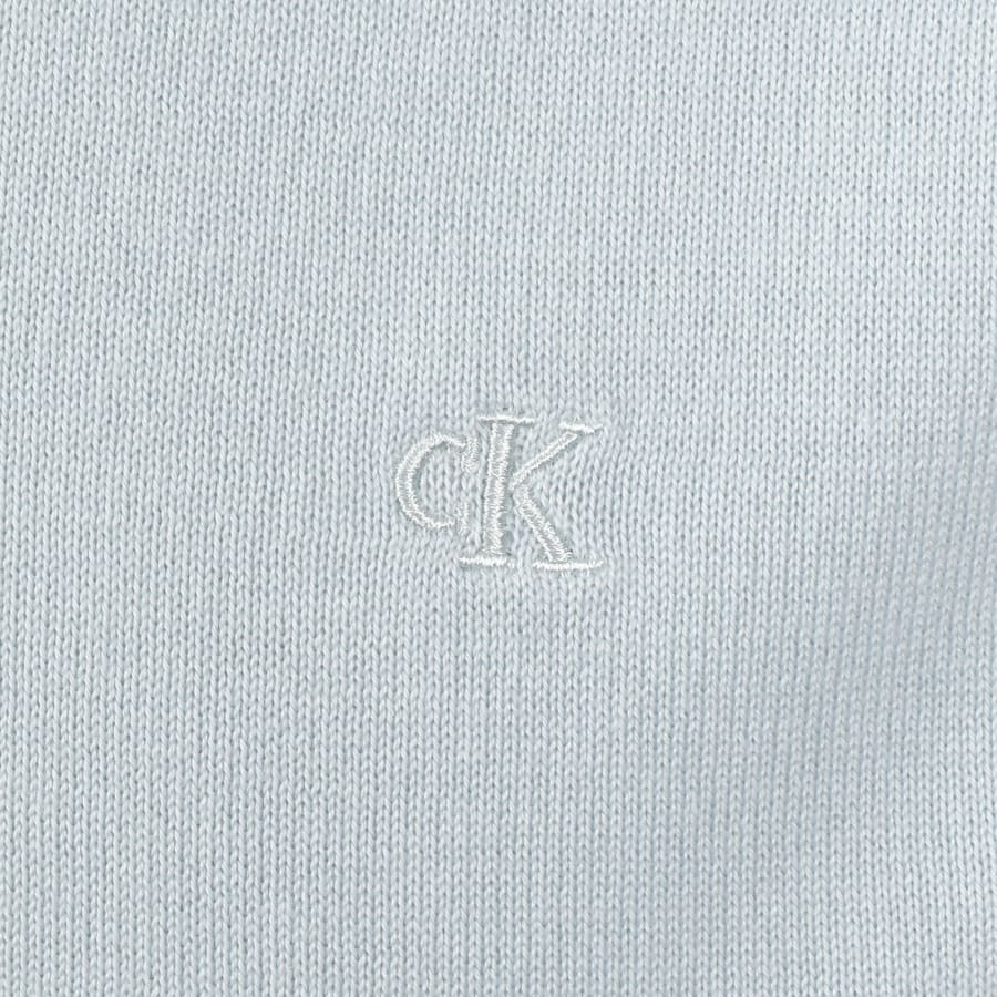 Image number 3 for Calvin Klein Knitted Polo Blue