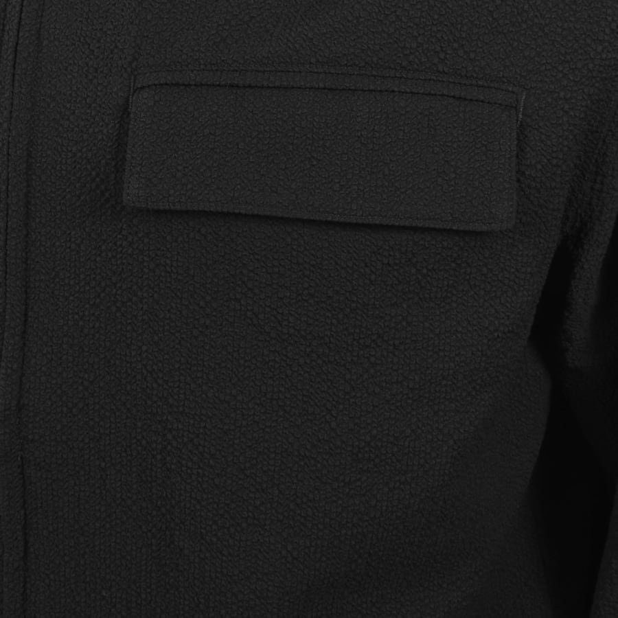 Image number 3 for Calvin Klein Seersucker Overshirt Black