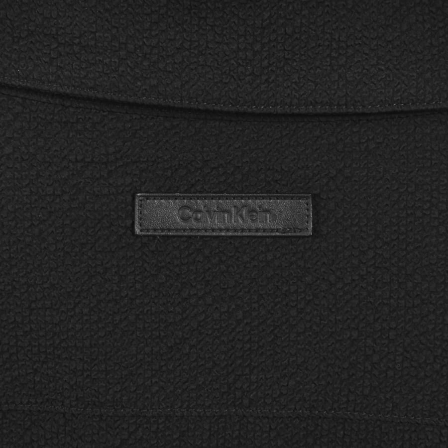 Image number 5 for Calvin Klein Seersucker Overshirt Black
