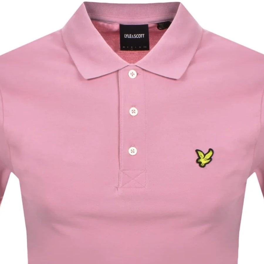 Image number 2 for Lyle And Scott Plain Polo T Shirt Pink