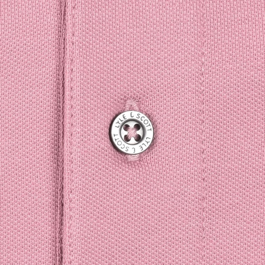 Image number 4 for Lyle And Scott Plain Polo T Shirt Pink