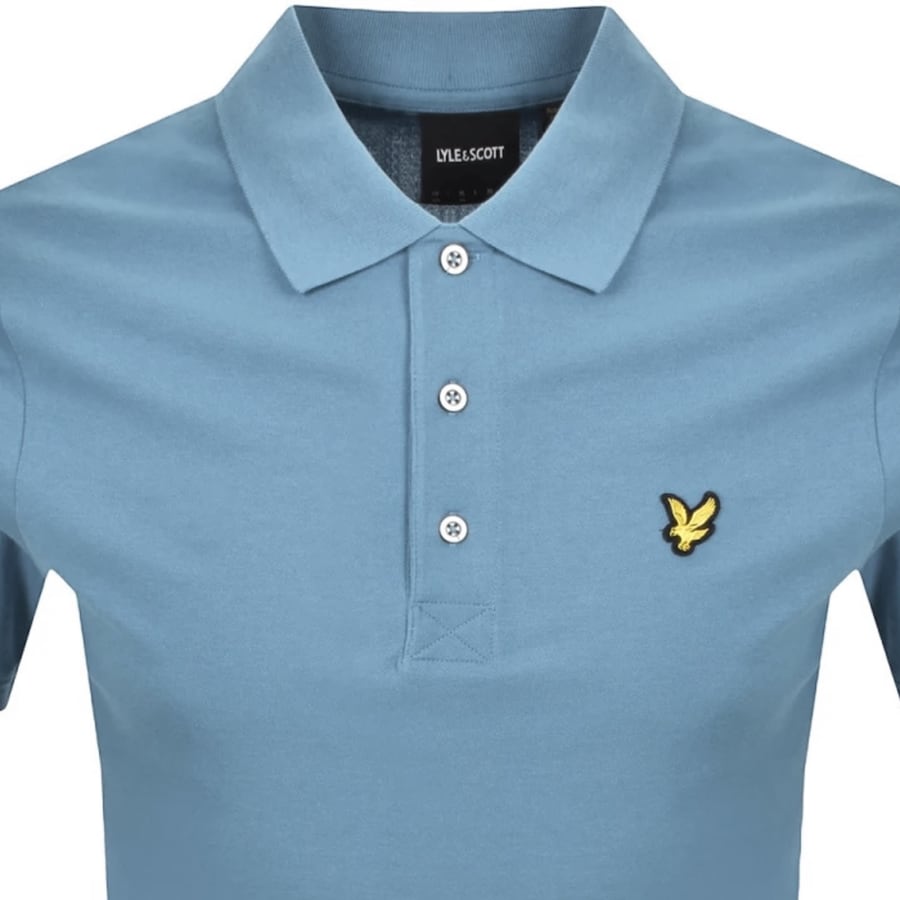 Image number 2 for Lyle And Scott Plain Polo T Shirt Blue
