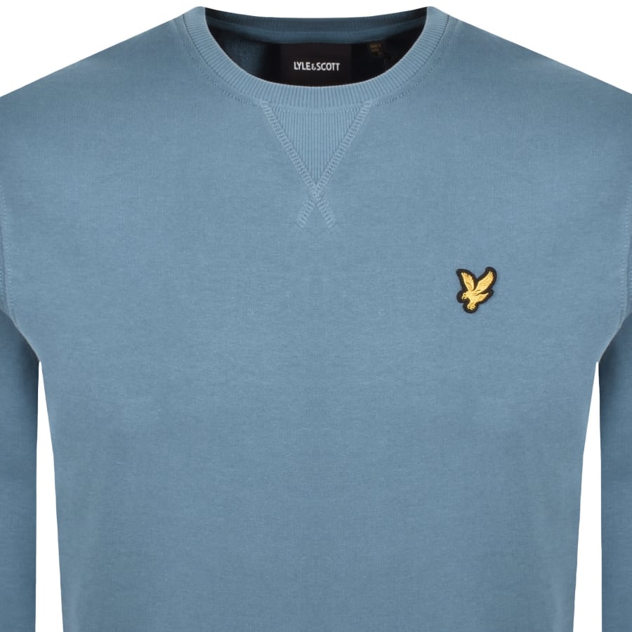 Image number 2 for Lyle And Scott Crew Neck Sweatshirt Blue