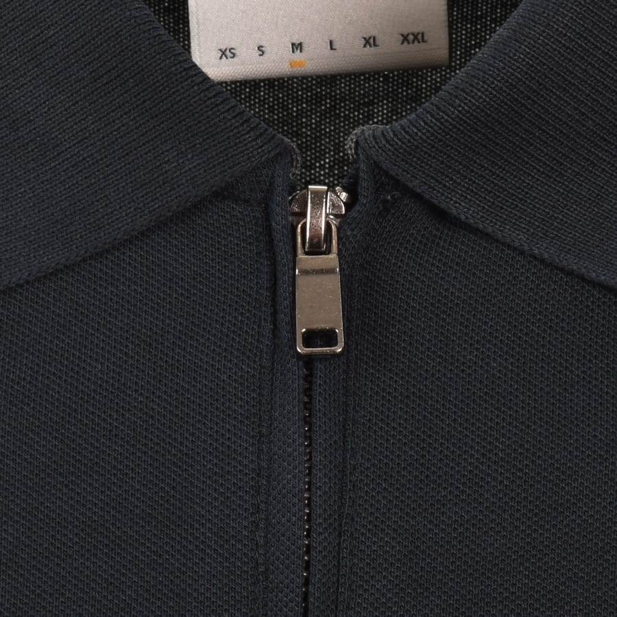 Image number 4 for Lyle And Scott Superfine Zip Polo T Shirt Blue