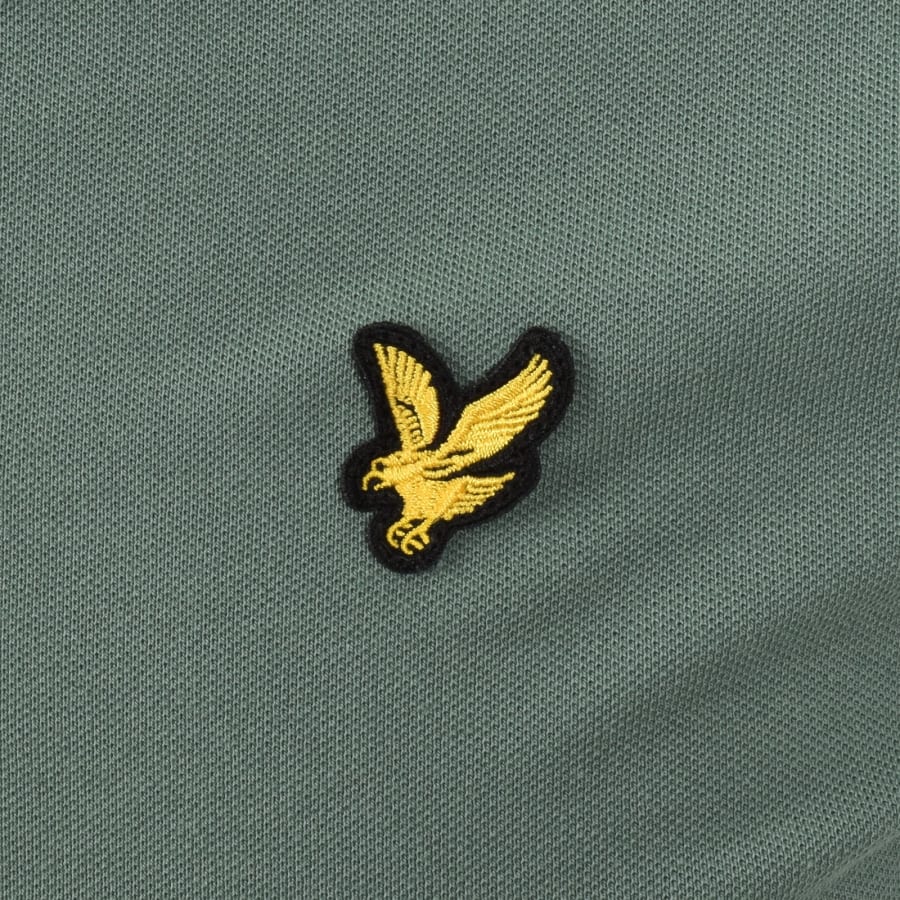 Image number 3 for Lyle And Scott Tipped Polo T Shirt Green