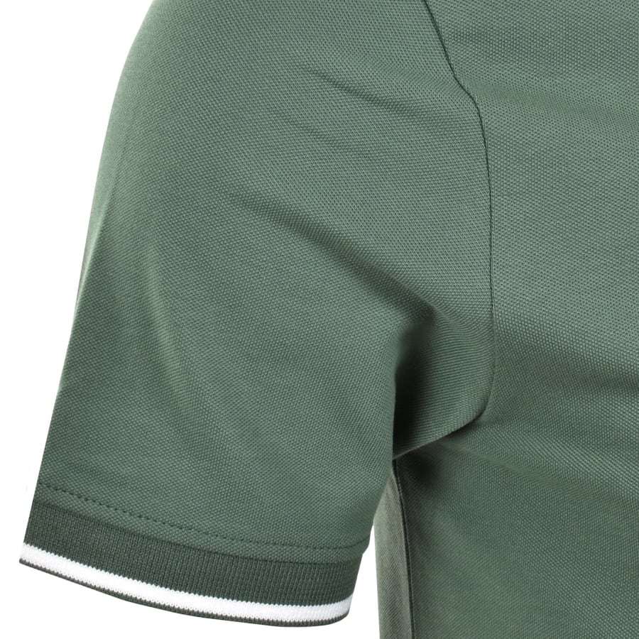 Image number 4 for Lyle And Scott Tipped Polo T Shirt Green
