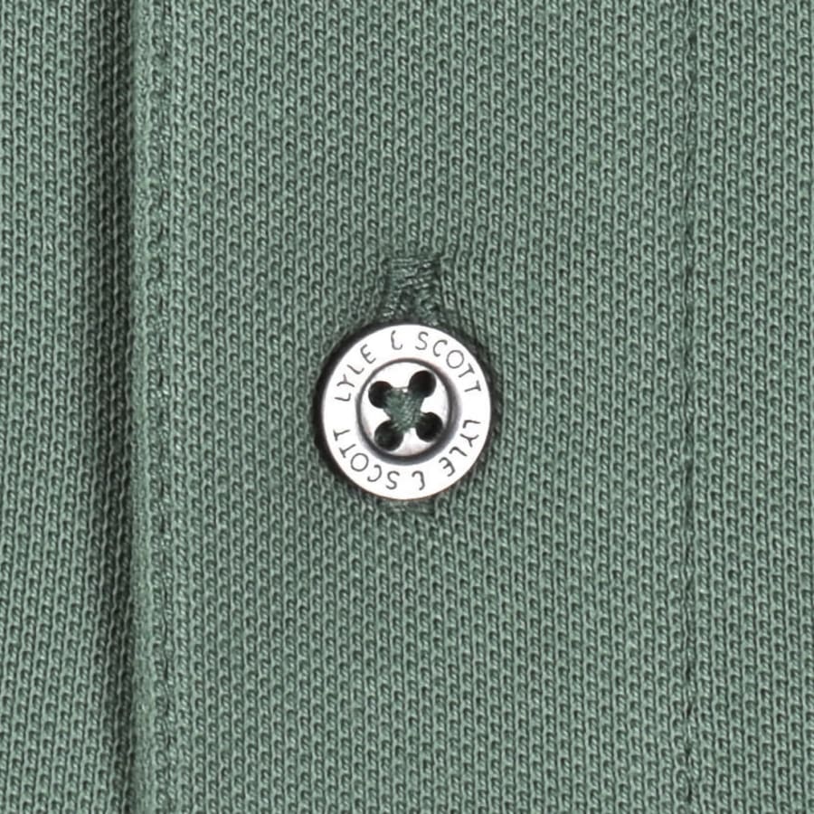 Image number 5 for Lyle And Scott Tipped Polo T Shirt Green