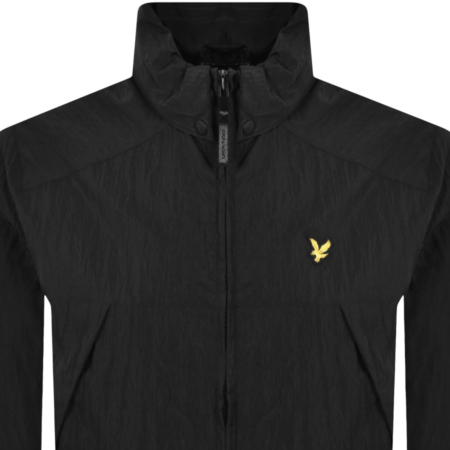 Image number 2 for Lyle And Scott Packaway Hooded Jacket Black