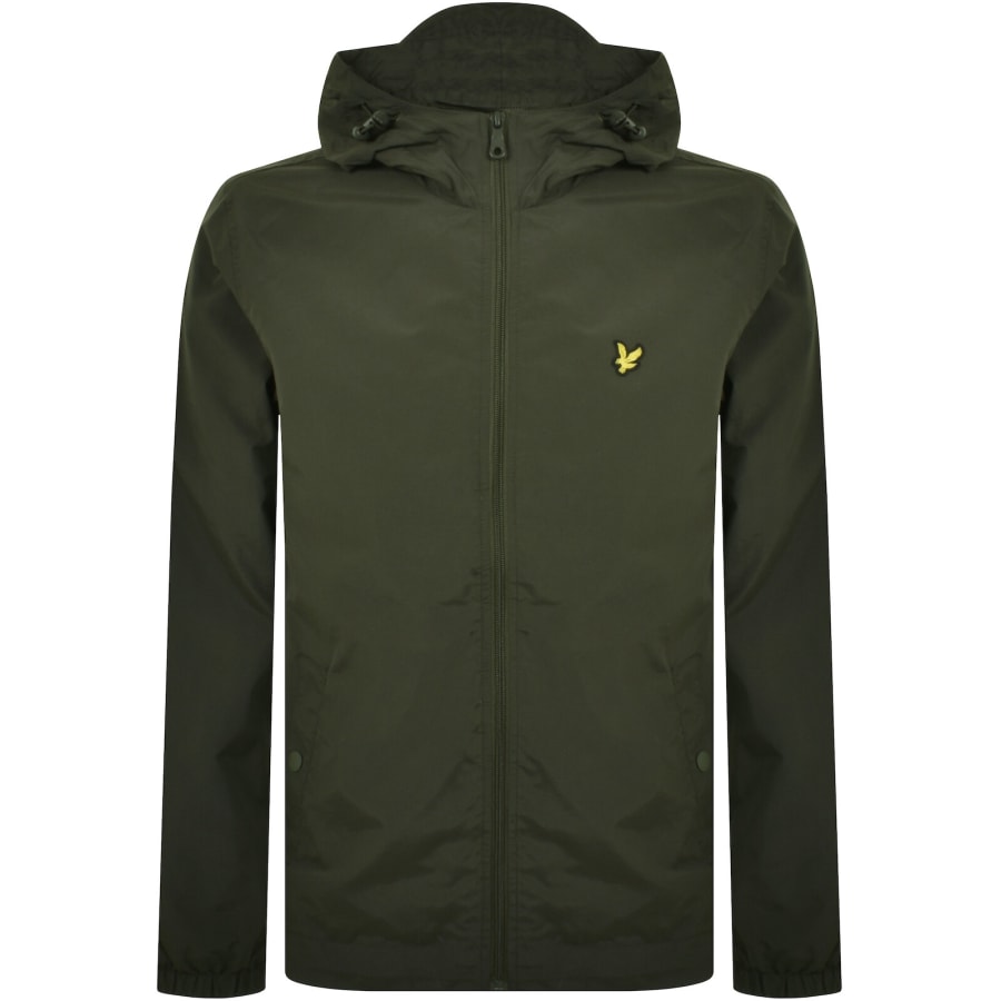 Image number 1 for Lyle And Scott Hooded Pocket Jacket Green