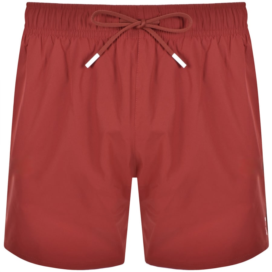 Image number 2 for BOSS Iconic Swim Shorts Medium Red