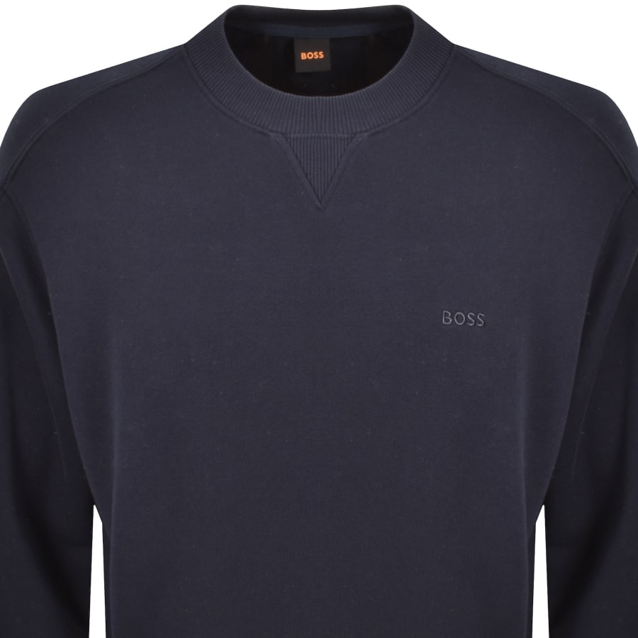 Image number 3 for BOSS We Mixed Sweatshirt Dark Blue