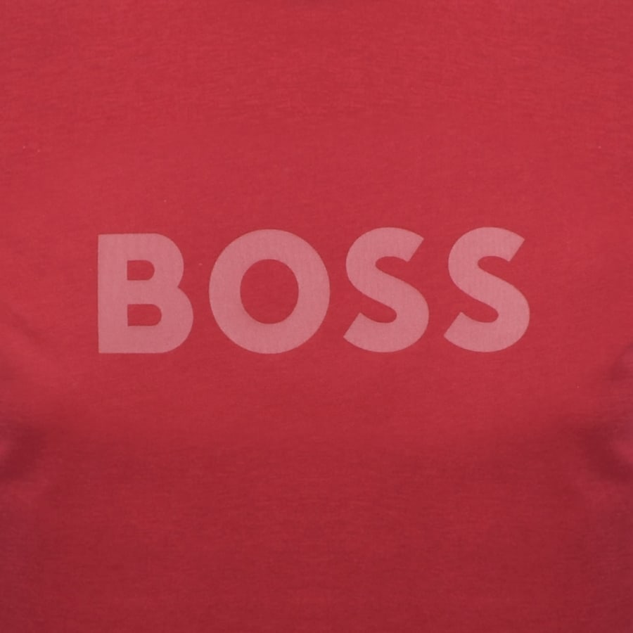 Image number 3 for BOSS Logo T Shirt Medium Red