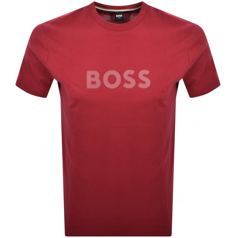 Image number 1 for BOSS Logo T Shirt Medium Red