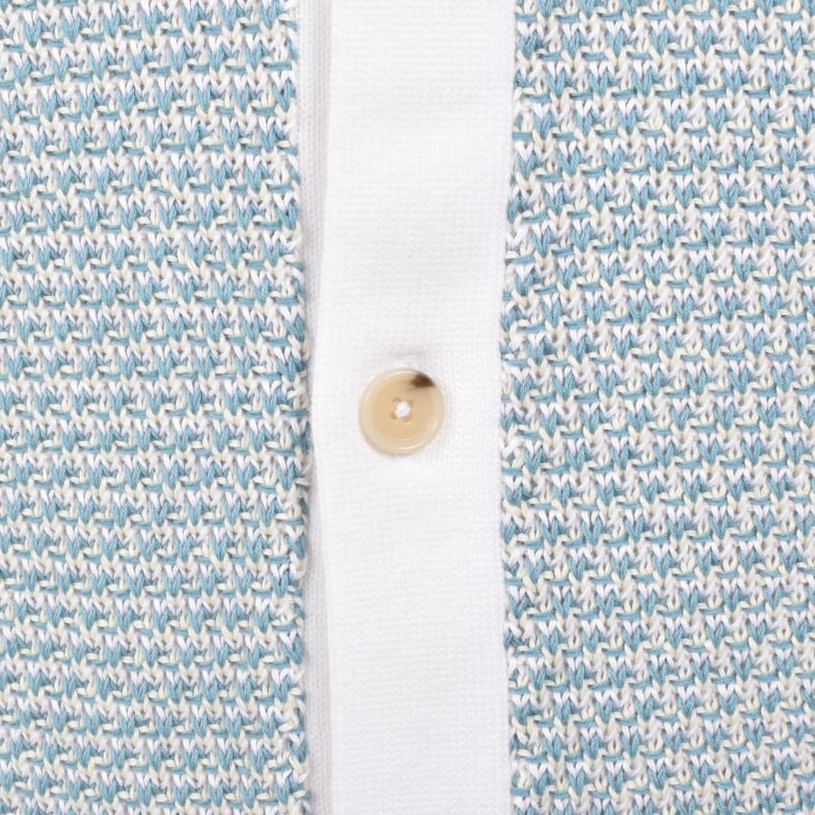 Image number 4 for BOSS Iconico Knit Polo Pastel Blue