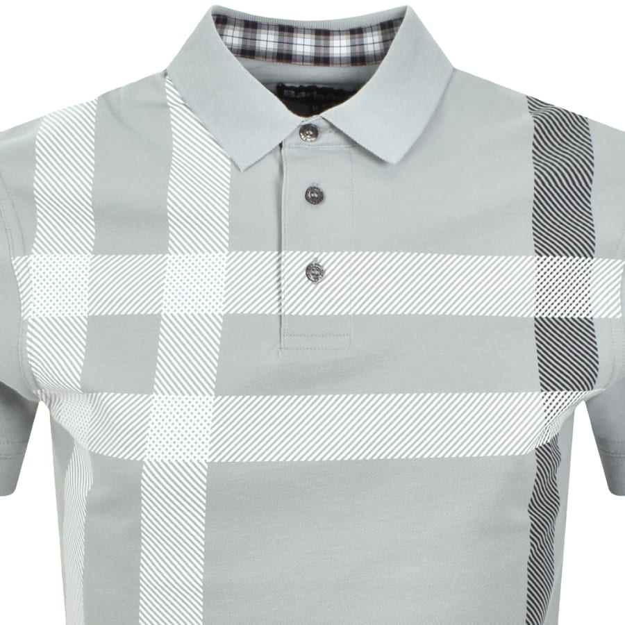 Image number 2 for Barbour Blaine Polo T Shirt Mineral Blue