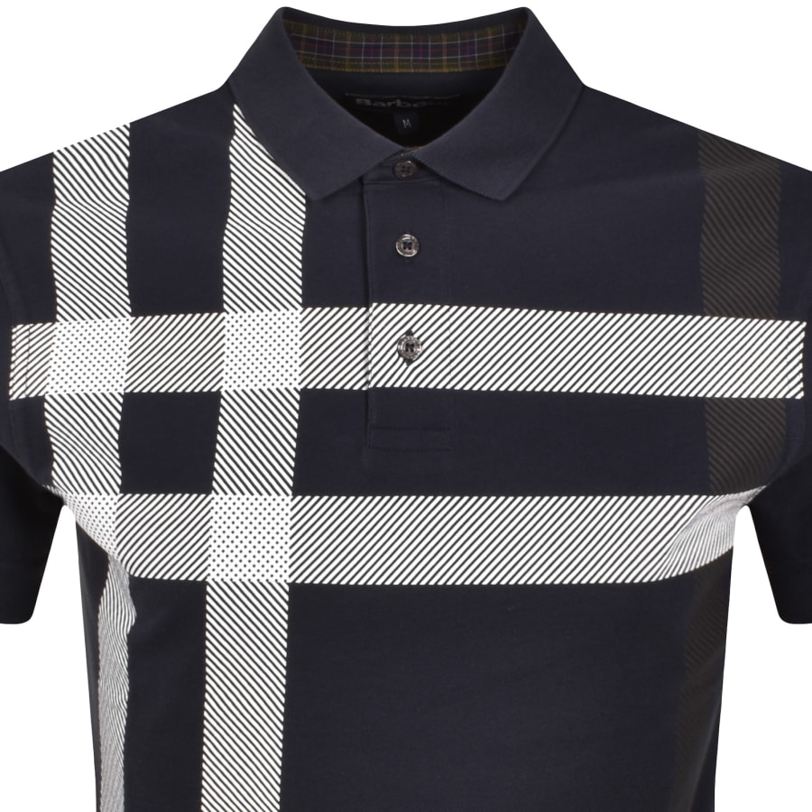 Image number 2 for Barbour Blaine Polo T Shirt Navy