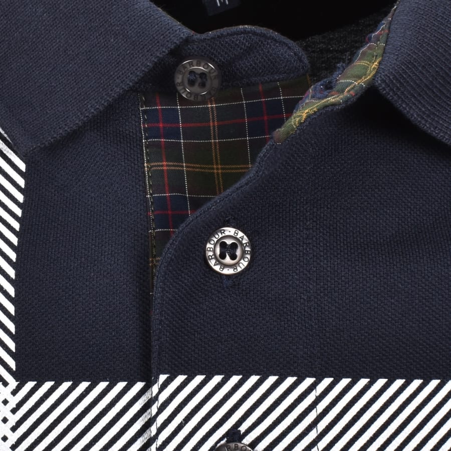 Image number 3 for Barbour Blaine Polo T Shirt Navy
