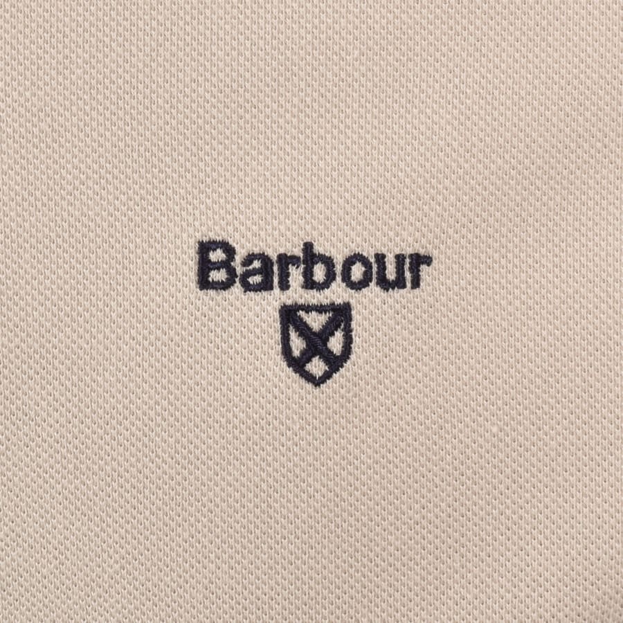 Image number 3 for Barbour Brodie Tailored Polo T Shirt Beige