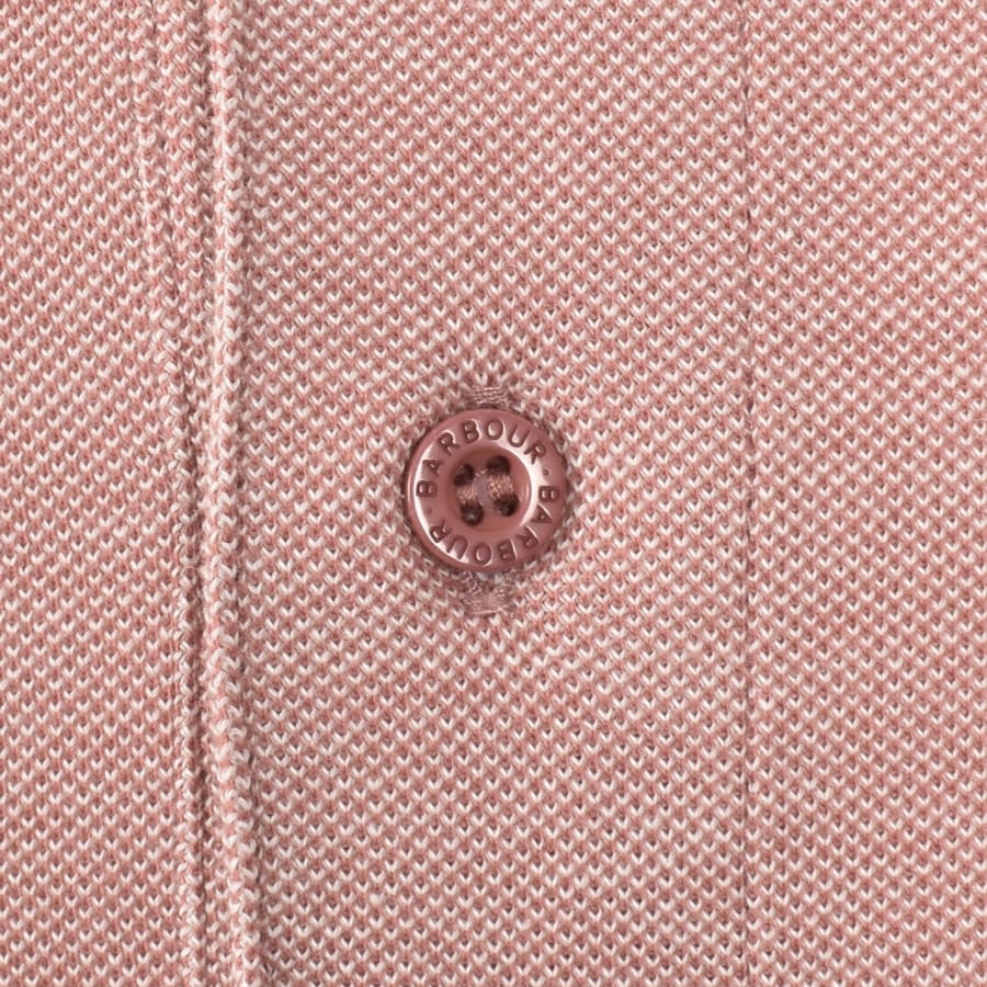 Image number 4 for Barbour Sports Mix Polo T Shirt Earth Pink